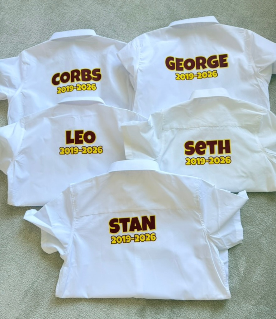 Personalised School Leavers Shirt